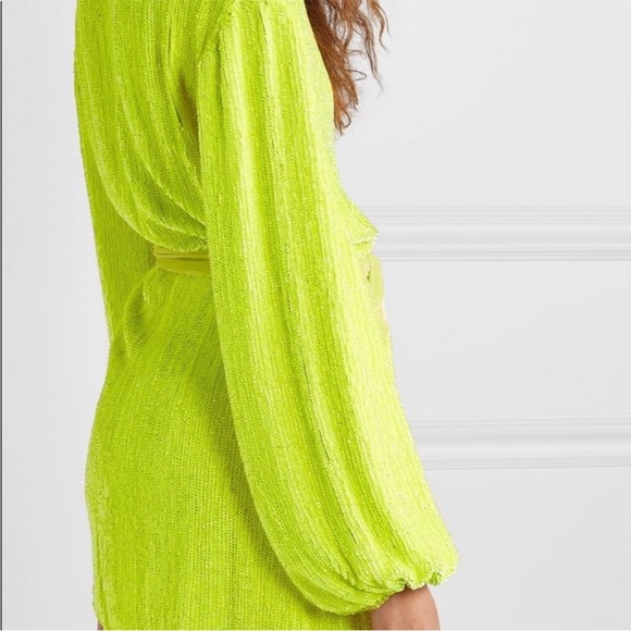 Retrofete Neon Yellow Robe Dress - Picture 4 of 4